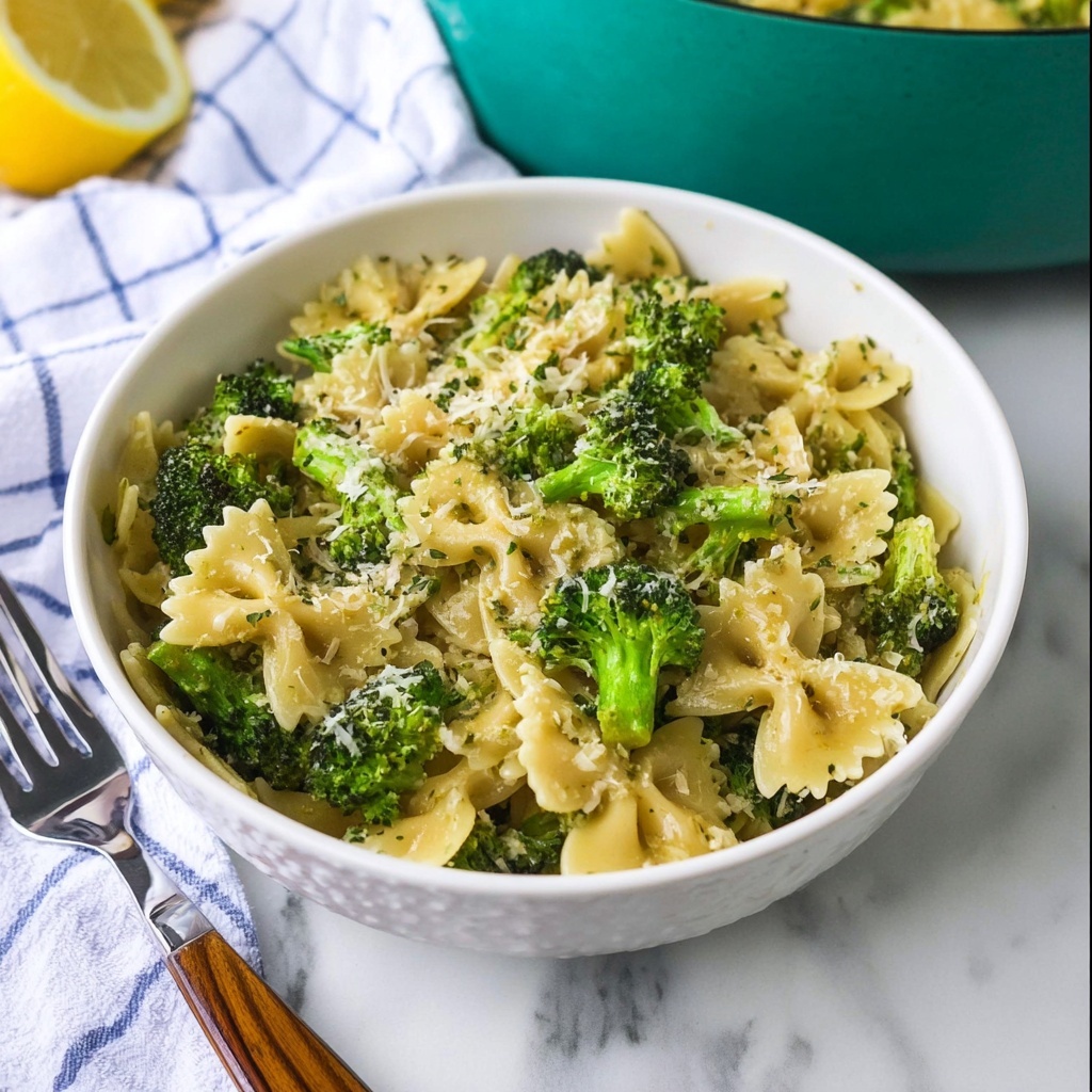 Bowties and Broccoli with Parmesan and Lemon Recipe - Recipe Image