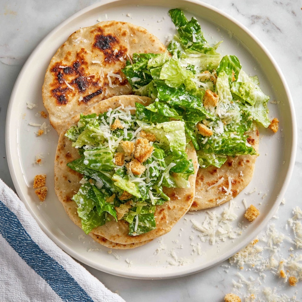 Chicken Caesar Smash Tacos Recipe - Recipe Image
