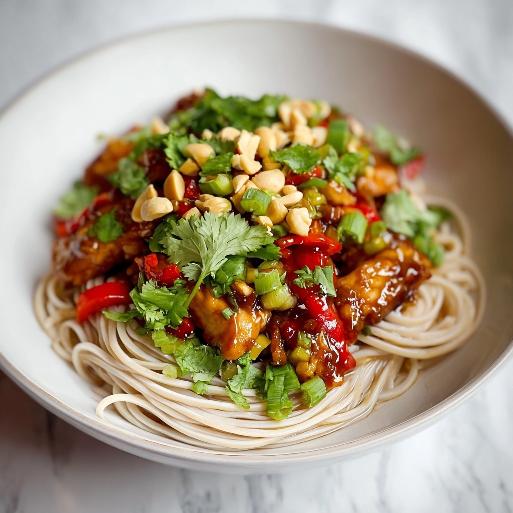 Kung Pao Chicken Noodles Recipe - Recipe Image