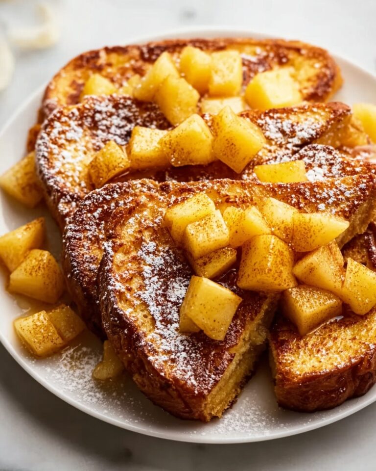 Apple French Toast with Warm Caramelized Apples and Nuts Recipe