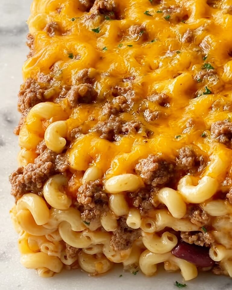 Chili Mac with Cheddar Cheese Recipe