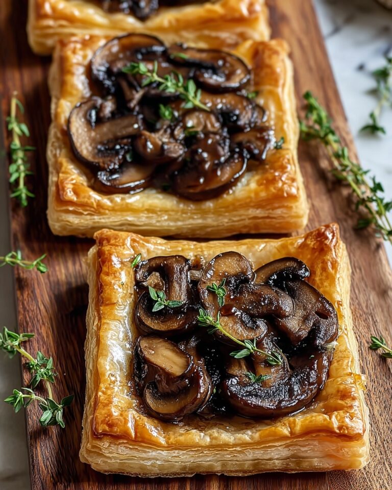 Mushroom Puff Pastry Tarts Recipe