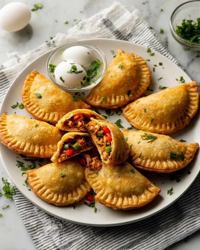 Golden Chicken Empanadas with Flaky Pastry Recipe