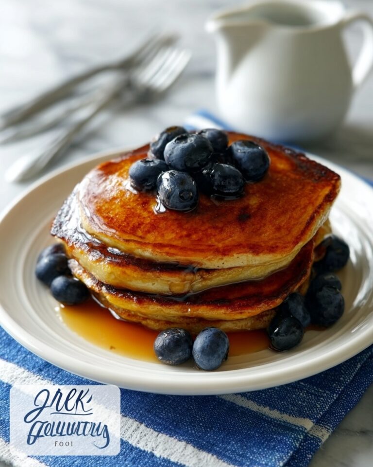 Greek Yogurt Blueberry Pancakes Recipe