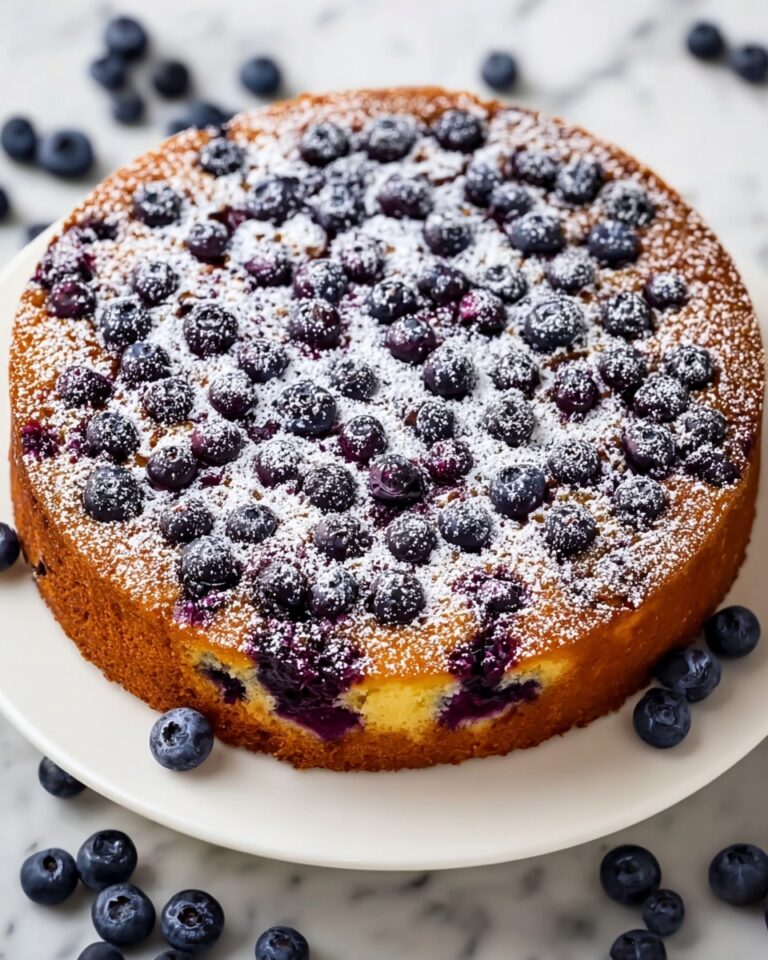 Homemade Lemon Blueberry Cake Recipe