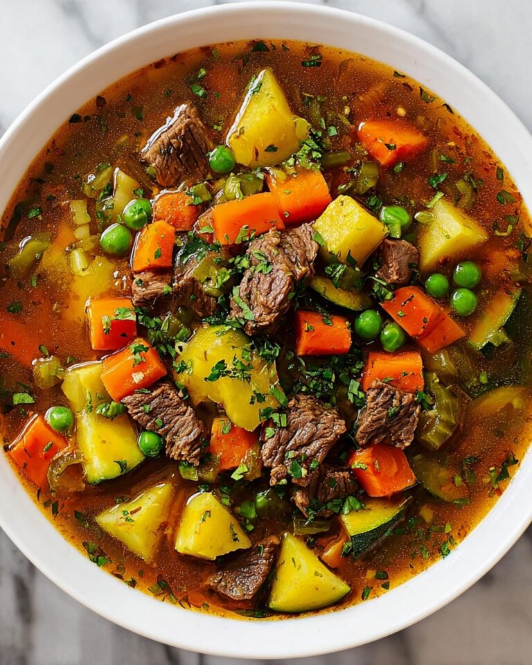 Homemade Hearty Vegetable Beef Soup Recipe