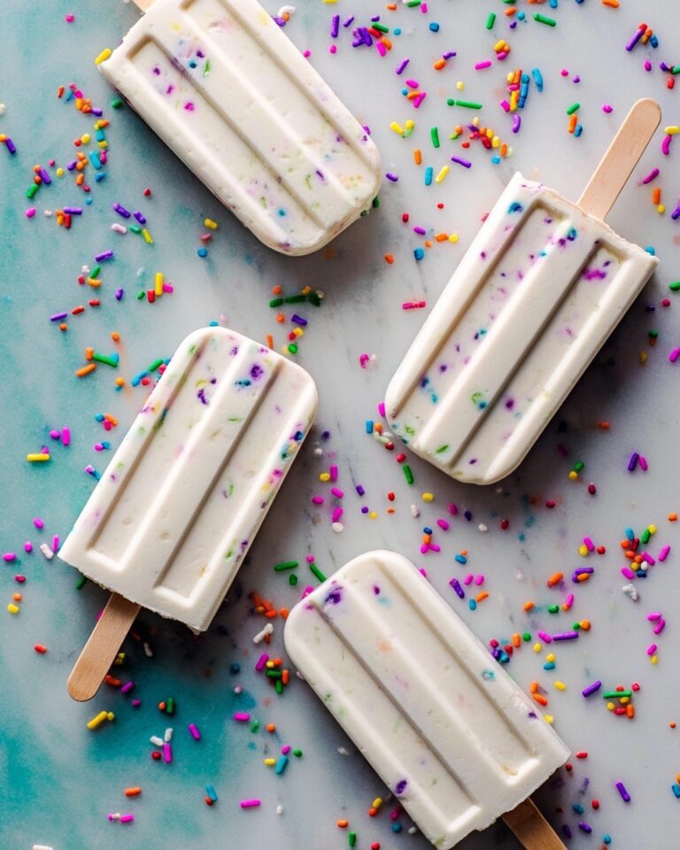 Vanilla Greek Yogurt Funfetti Popsicles Recipe
