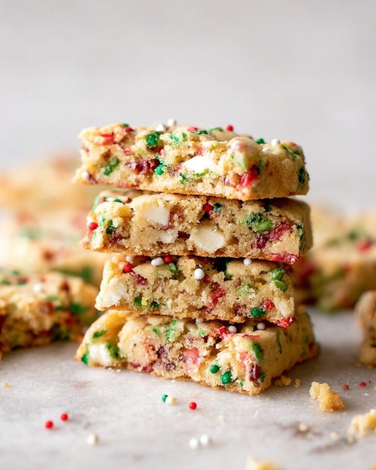 Christmas Cake Batter Blondies Recipe