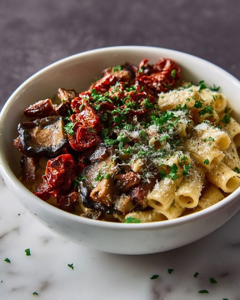 Chorizo Pasta with Mushrooms and Sun-Dried Tomatoes Recipe