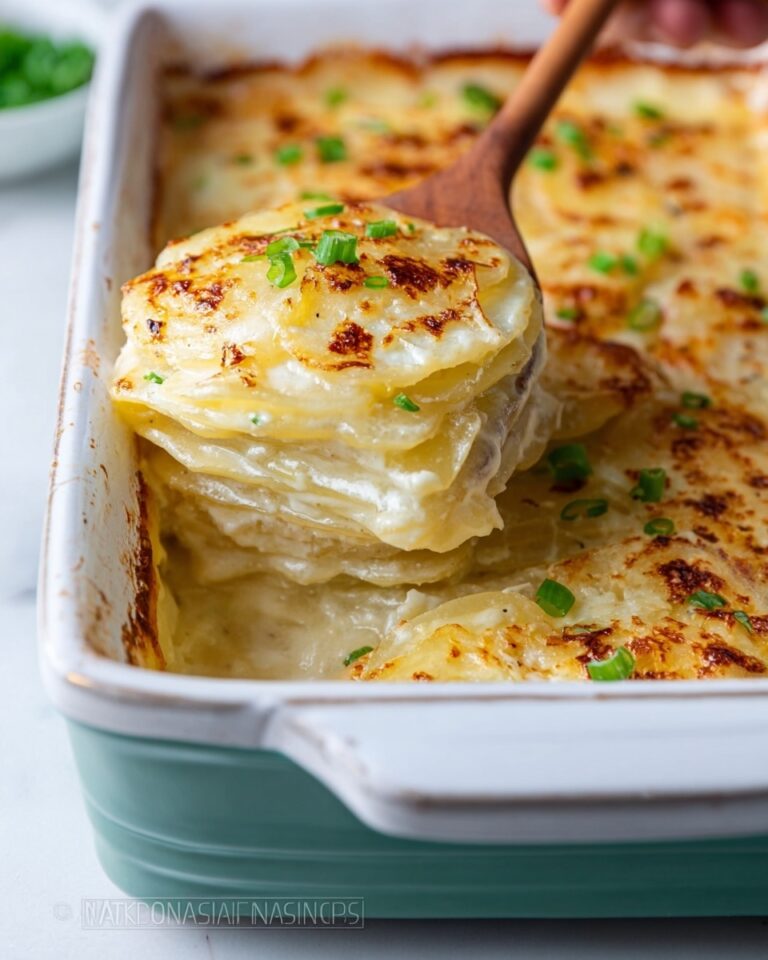 Skinny Scalloped Potatoes with Parmesan Cheese Recipe