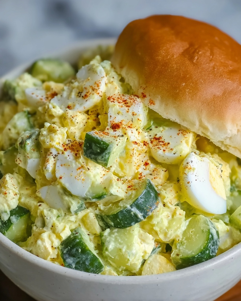 Avocado Cucumber Egg Salad: Creamy, Crunchy, and Perfect for Healthy Meals Recipe - Recipe Image