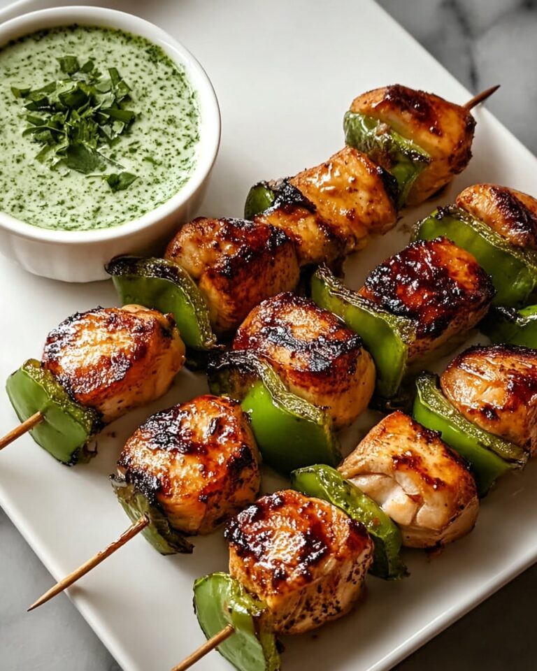 Spicy Honey Jalapeno Chicken Skewers with Cilantro Lime Dip Recipe