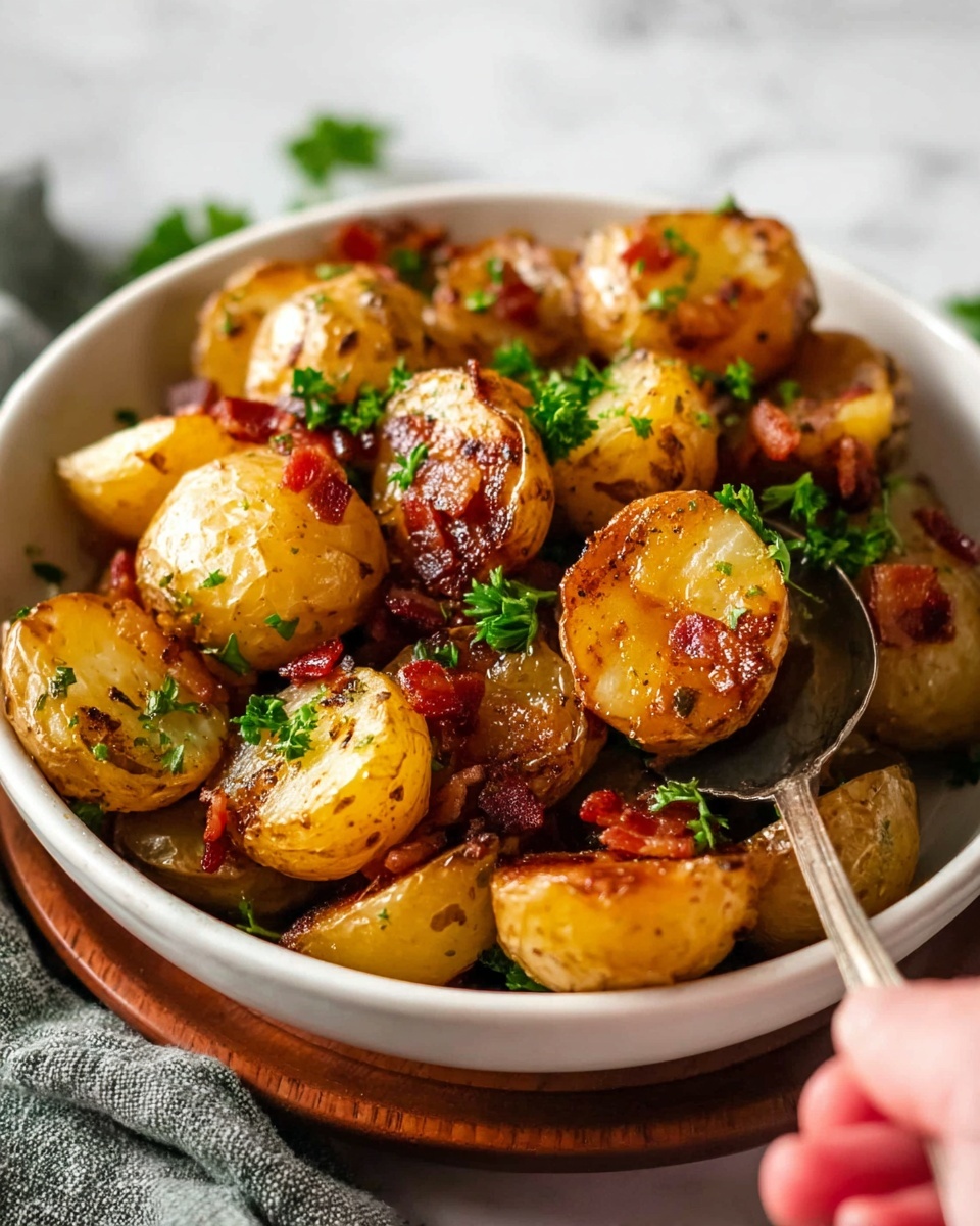 Perfectly Crispy Honey Roasted Potatoes Recipe - Recipe Image