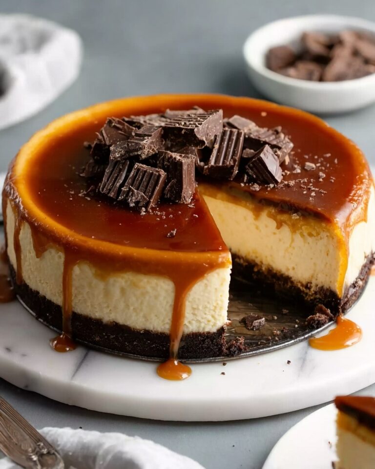 No-Bake Salted Caramel Cheesecake Recipe