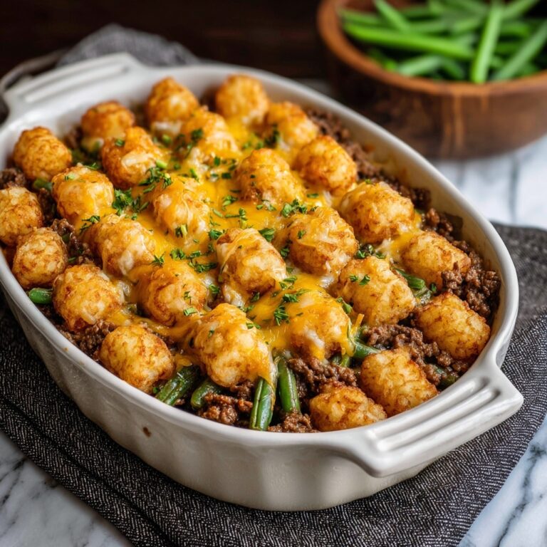 Cheesy Tater Tot Beef Casserole Recipe