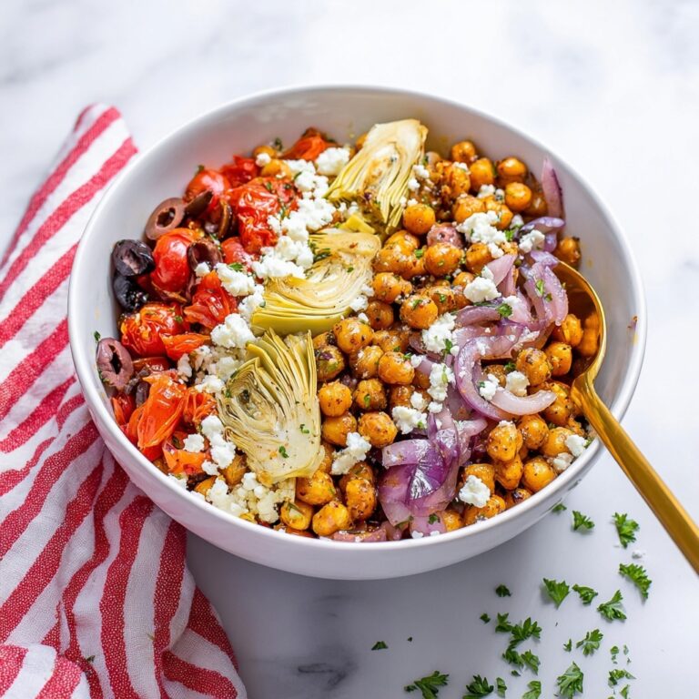 Grilled Chickpea Salad with Feta Recipe