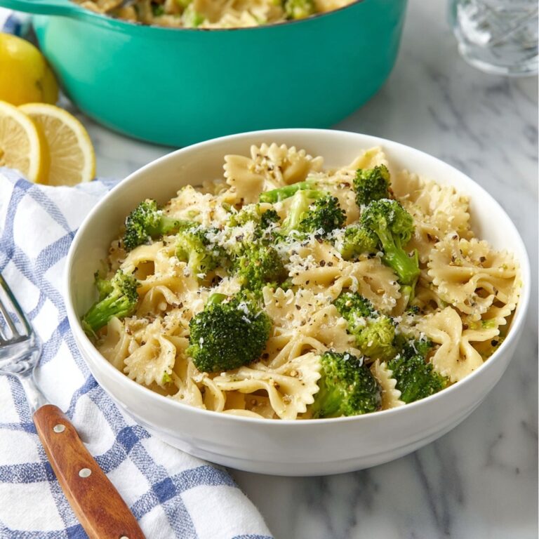 Bowties and Broccoli with Parmesan and Lemon Recipe