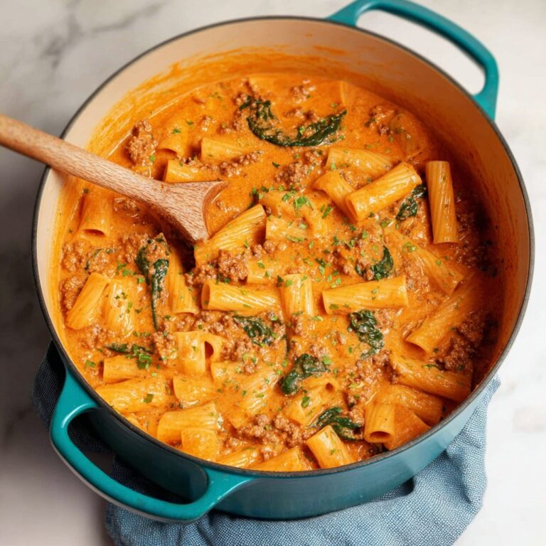 One Pot Sausage Rigatoni Recipe