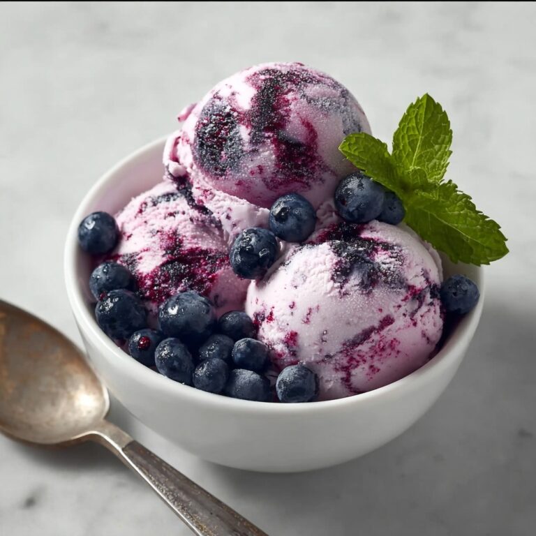 Blueberry Greek Frozen Yogurt Recipe