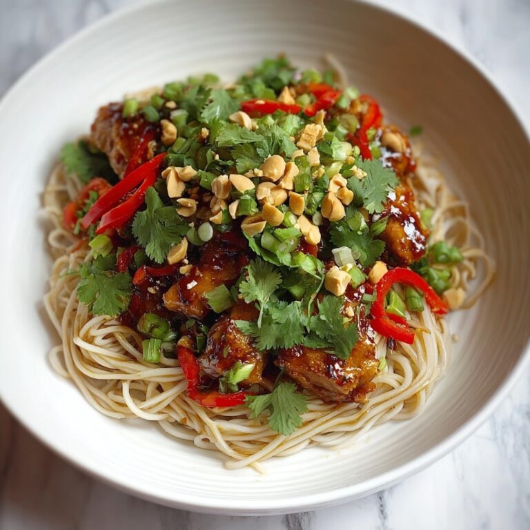 Kung Pao Chicken Noodles Recipe