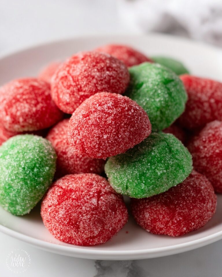 Green and Red Butter Cookies Recipe