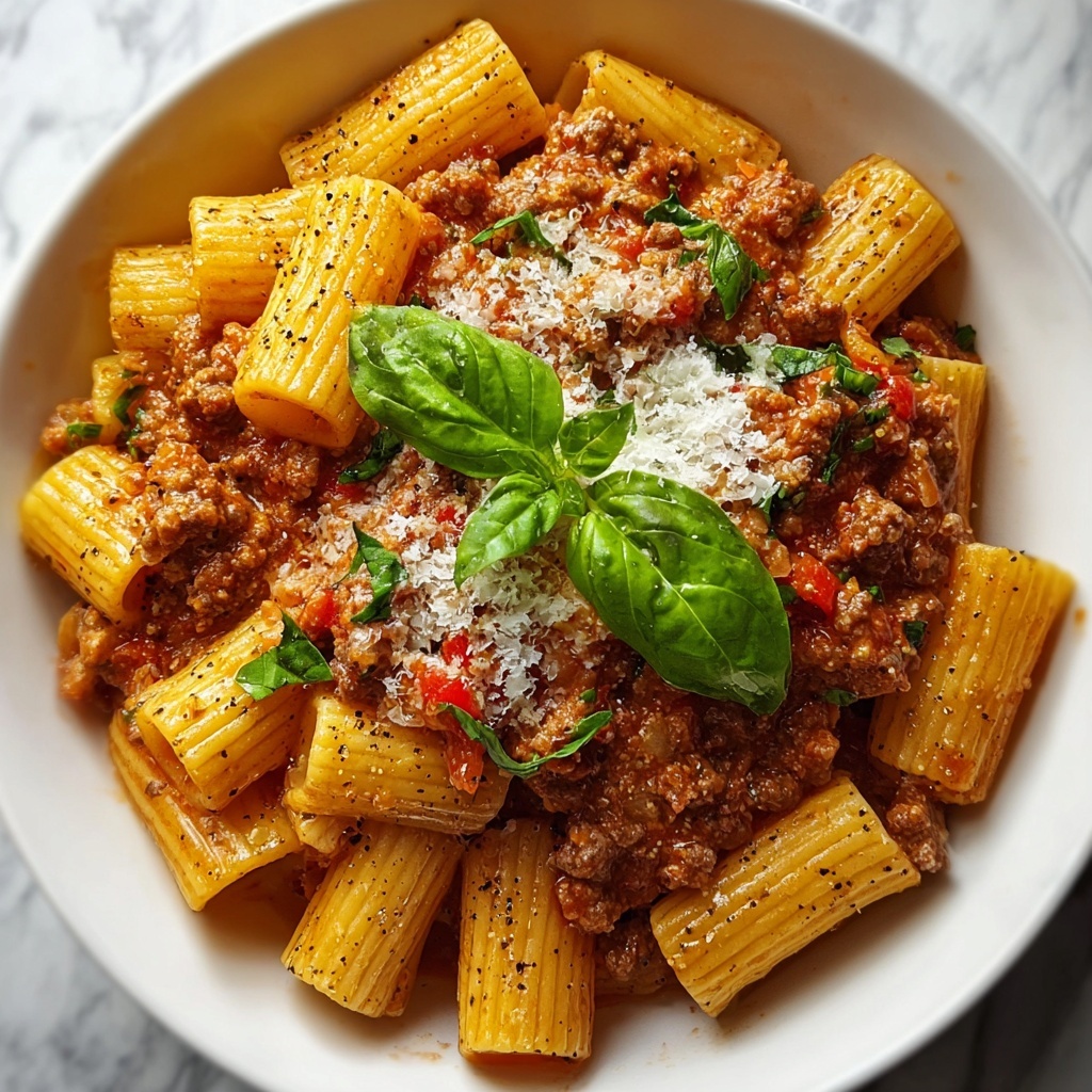 One Pot Spicy Italian Sausage Rigatoni Recipe - Recipe Image