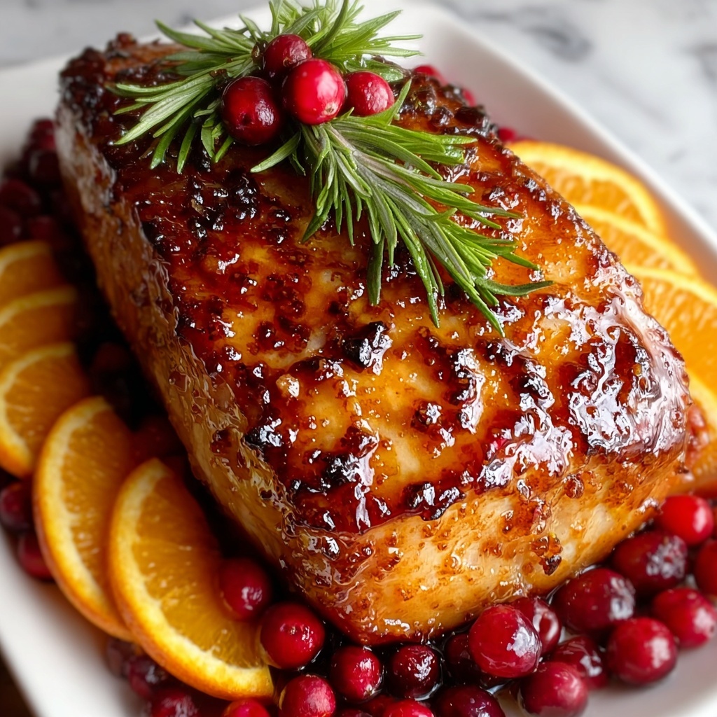 Cranberry Orange Glazed Turkey Breast Recipe - Recipe Image