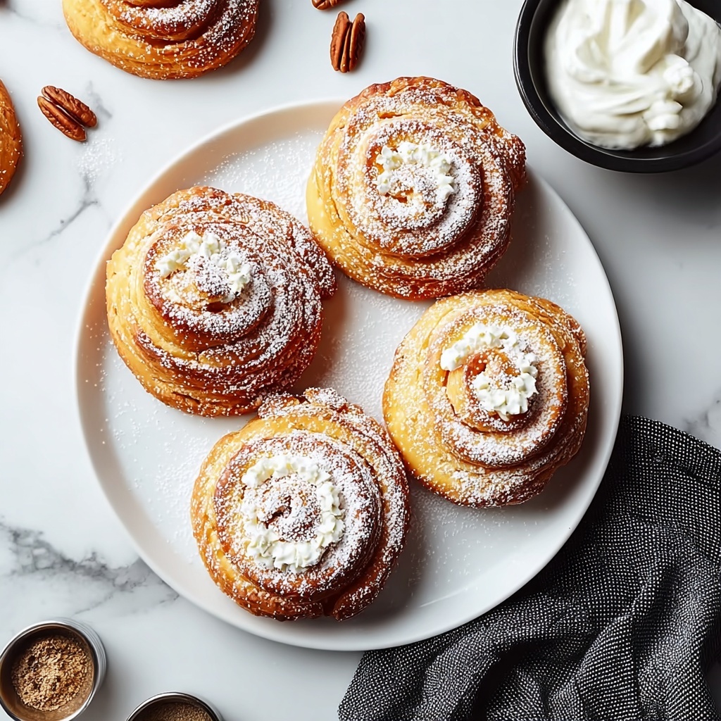Delicious Cinnamon Swirl Cruffins Recipe - Recipe Image