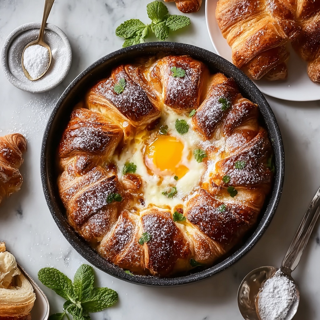 French Toast Casserole with Croissants Recipe - Recipe Image