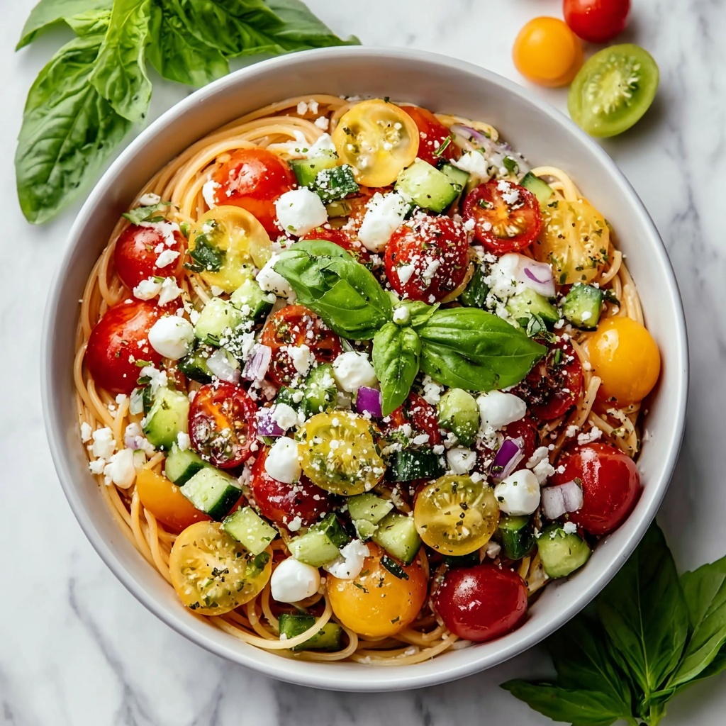 Italian Spaghetti Salad Recipe - Recipe Image