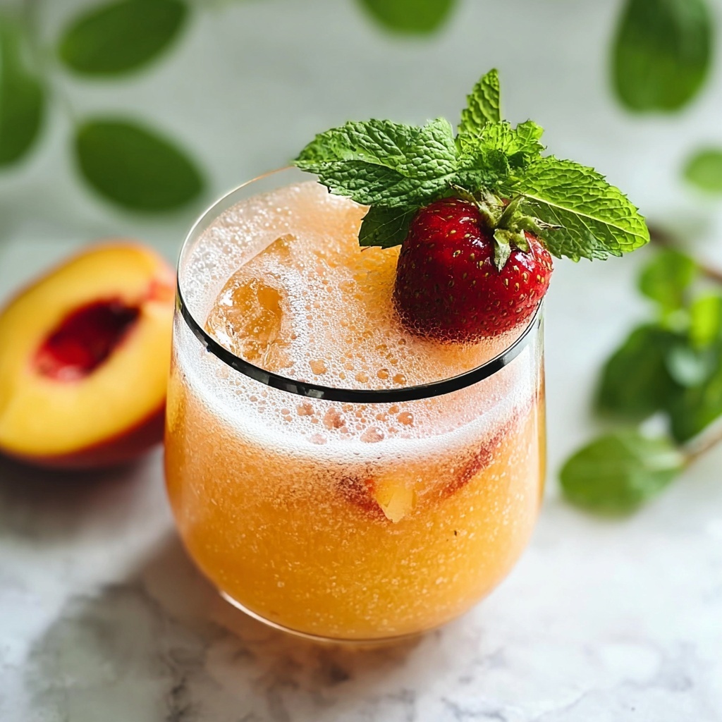 Strawberry Peach Daiquiri Recipe - Recipe Image