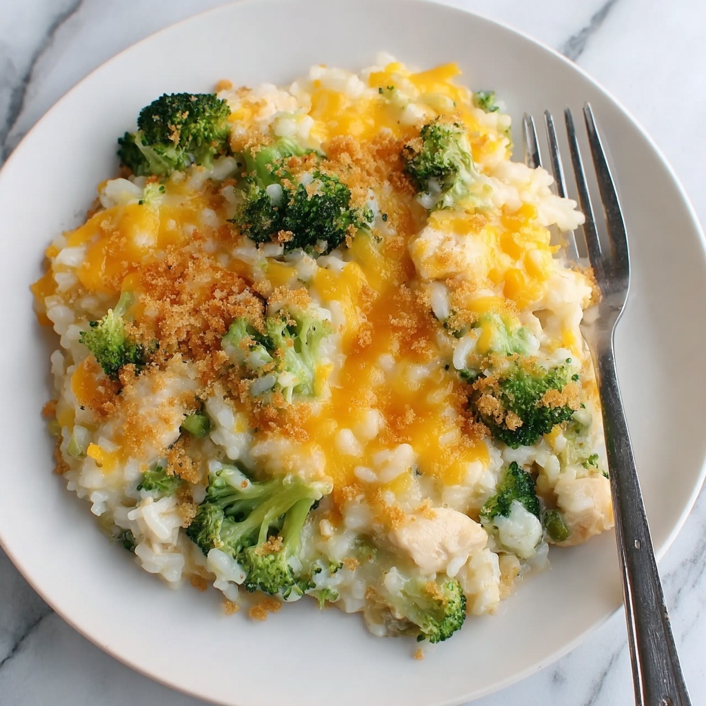 Broccoli Cheddar Chicken and Rice Casserole Recipe - Recipe Image