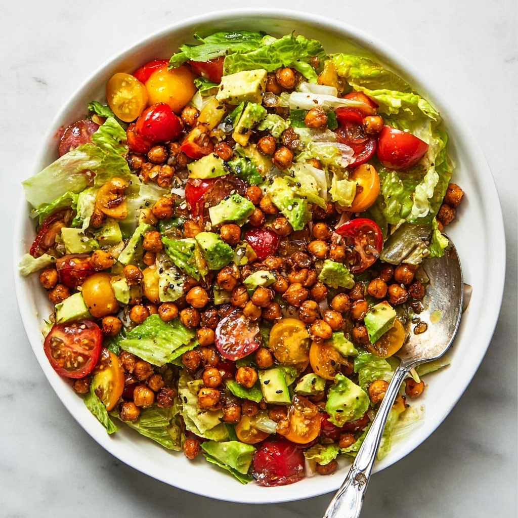 Spiced Roasted Chickpea Salad with Lemon Tahini Dressing Recipe - Recipe Image