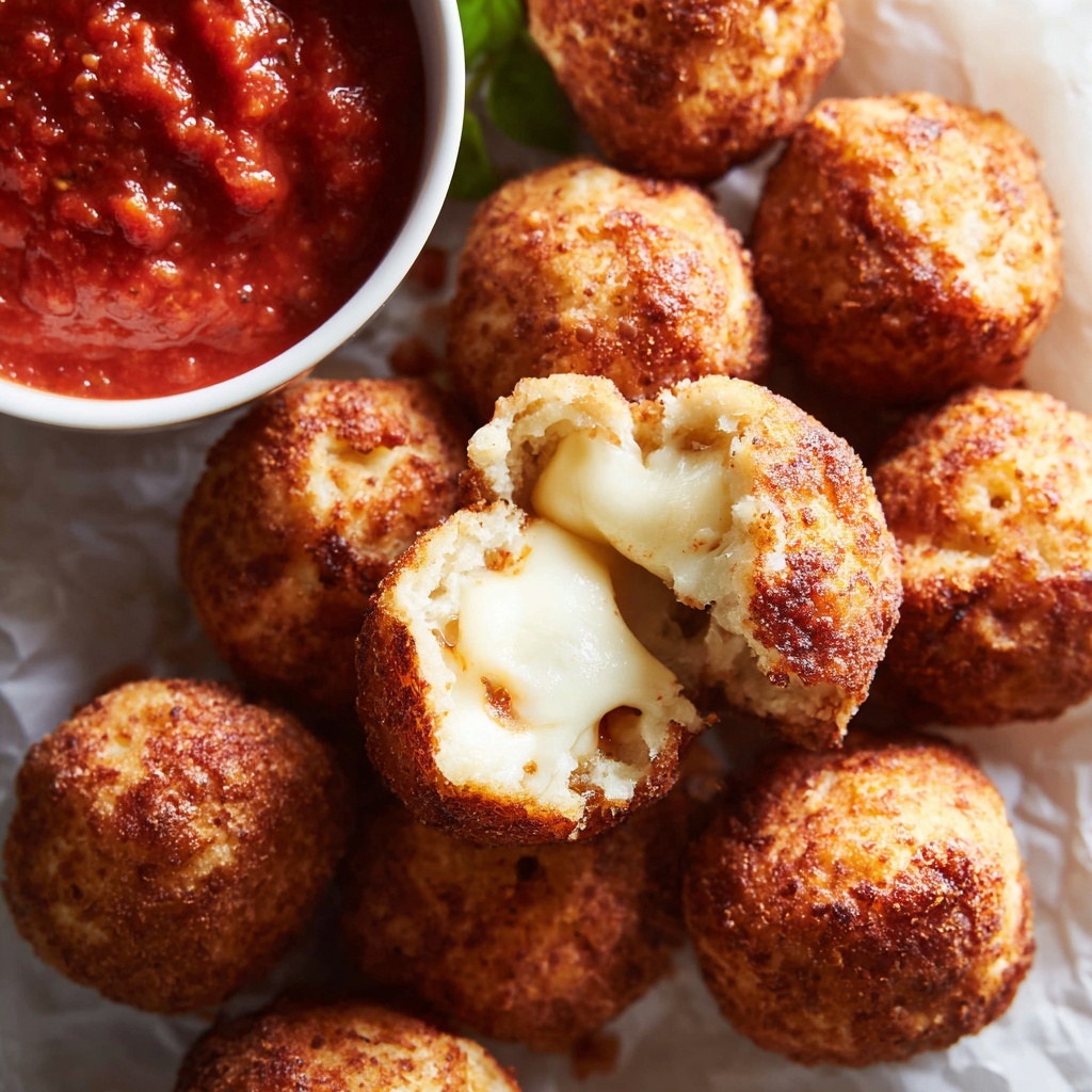 Baked Turkey Meatballs with Mozzarella Centers Recipe - Recipe Image