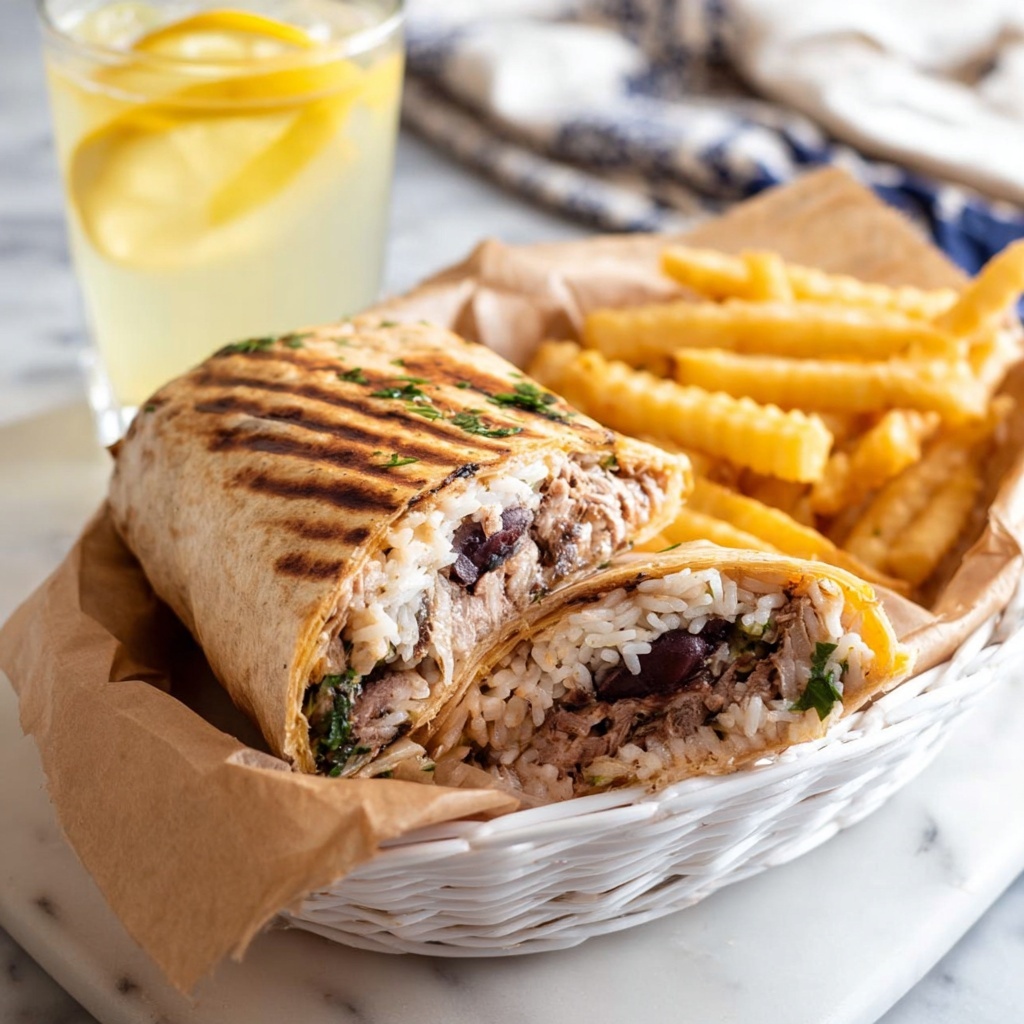 (HUGE) Grilled BBQ Brisket Pulled Beef Burritos Recipe - Recipe Image