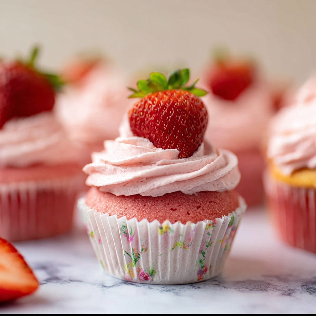 Strawberry Cupcakes Recipe - Recipe Image