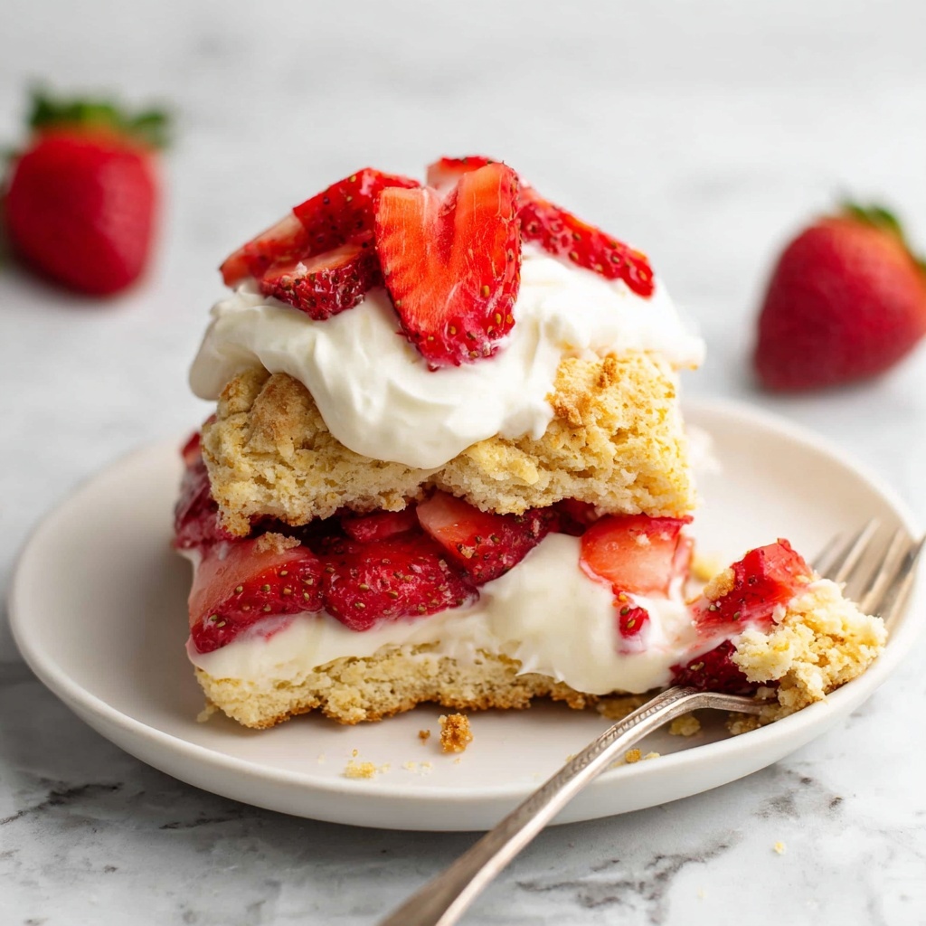 Strawberry Shortcake with Fresh Berries and Whipped Cream Recipe - Recipe Image