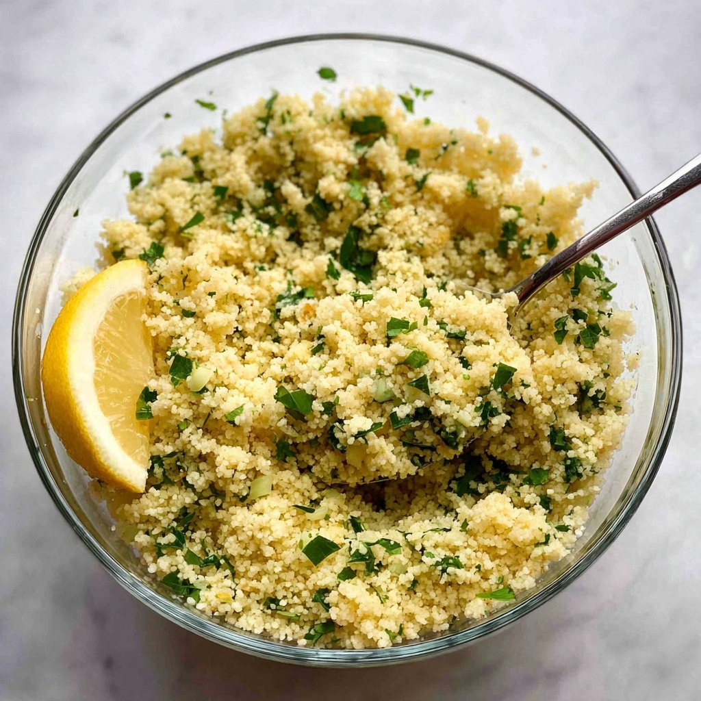 Couscous with Dried Apricots, Currants, Herbs, and Toasted Almonds Recipe - Recipe Image