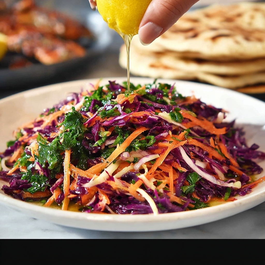 Shredded Red Cabbage, Carrot and Mint Salad Recipe - Recipe Image