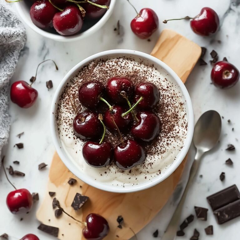 Black Forest Tiramisu with Fresh Cherries Recipe