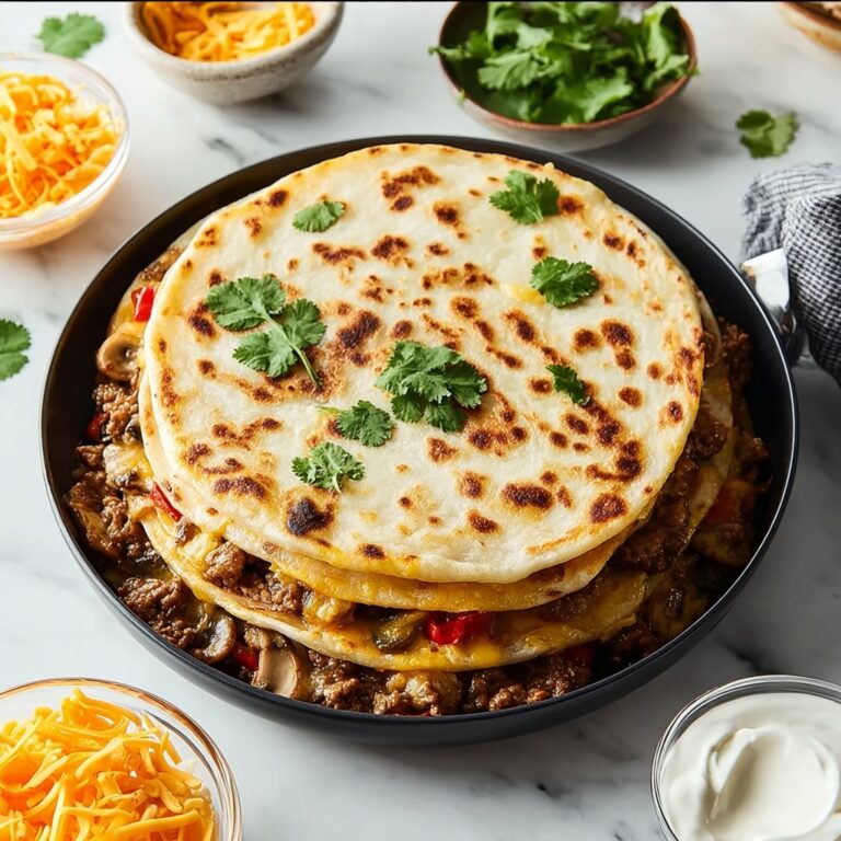 Cheesy Ground Beef Quesadillas Recipe