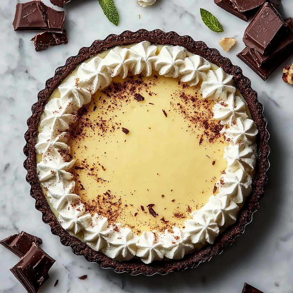 Boston Chocolate Cream Pie Cheesecake Recipe - Recipe Image