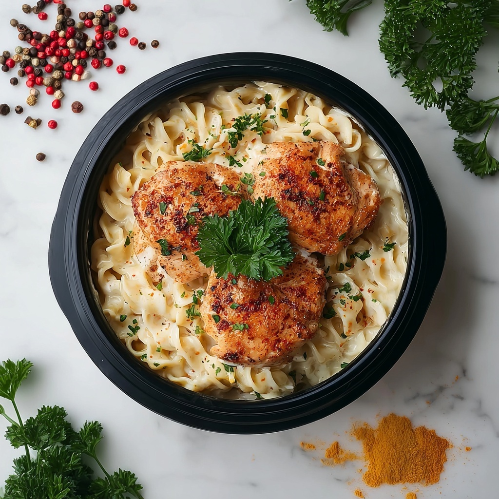 One Pot Cajun Chicken Alfredo Recipe - Recipe Image