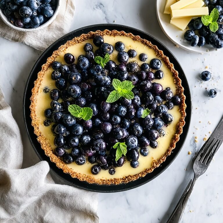 No Bake Blueberry Pie Recipe