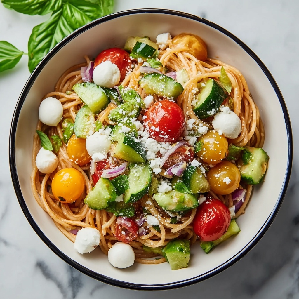Italian Spaghetti Salad Recipe - Recipe Image