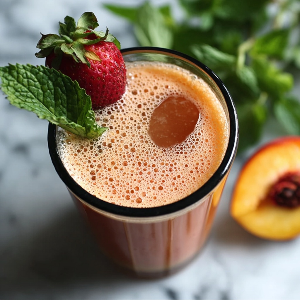 Strawberry Peach Daiquiri Recipe - Recipe Image