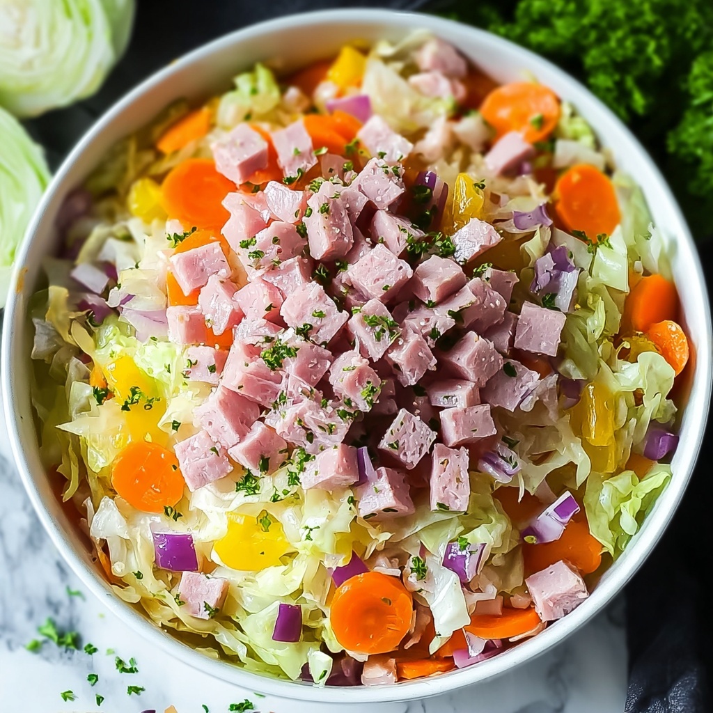 Cabbage and Ham Salad Recipe - Recipe Image