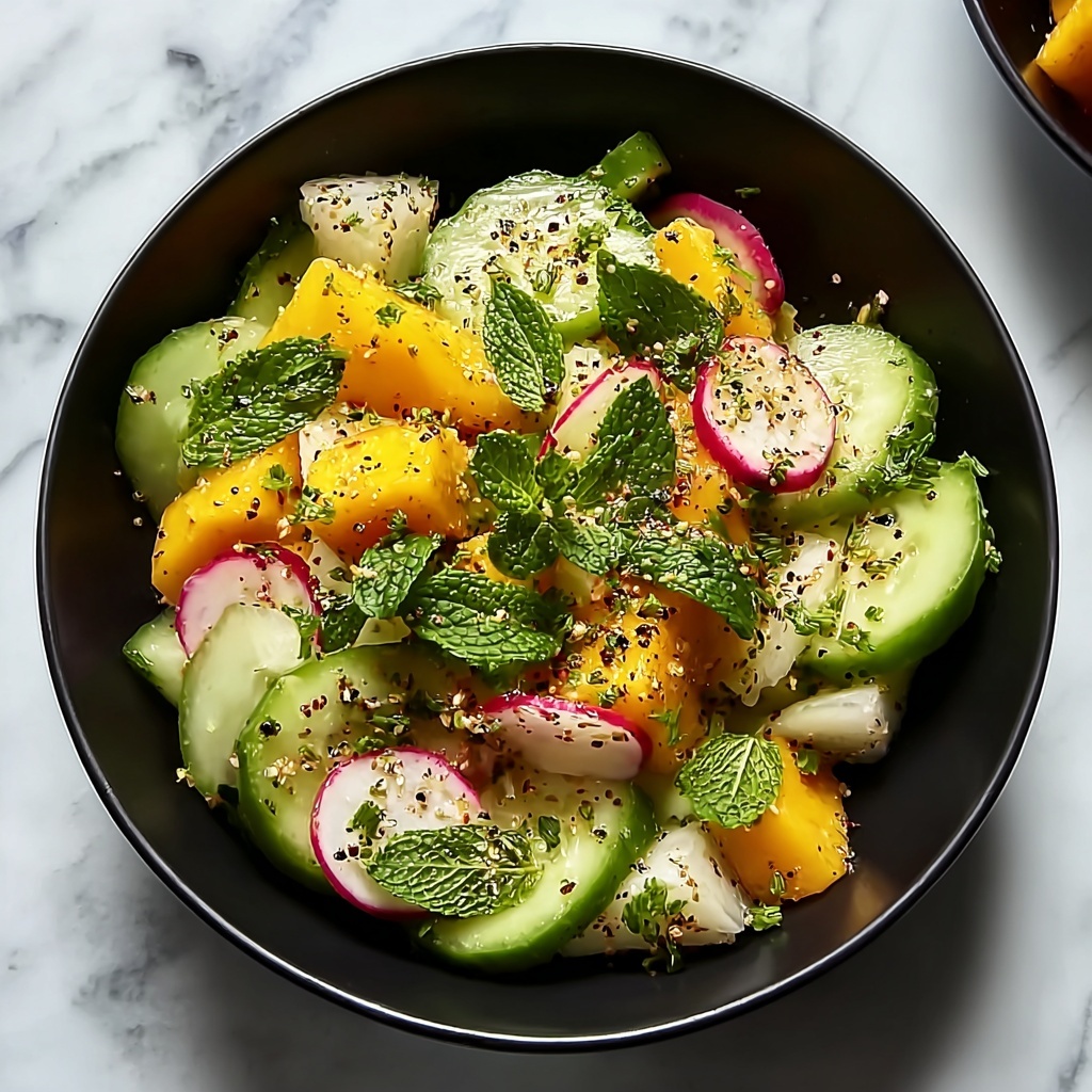 Refreshing Mango Cucumber Salad Recipe - Recipe Image