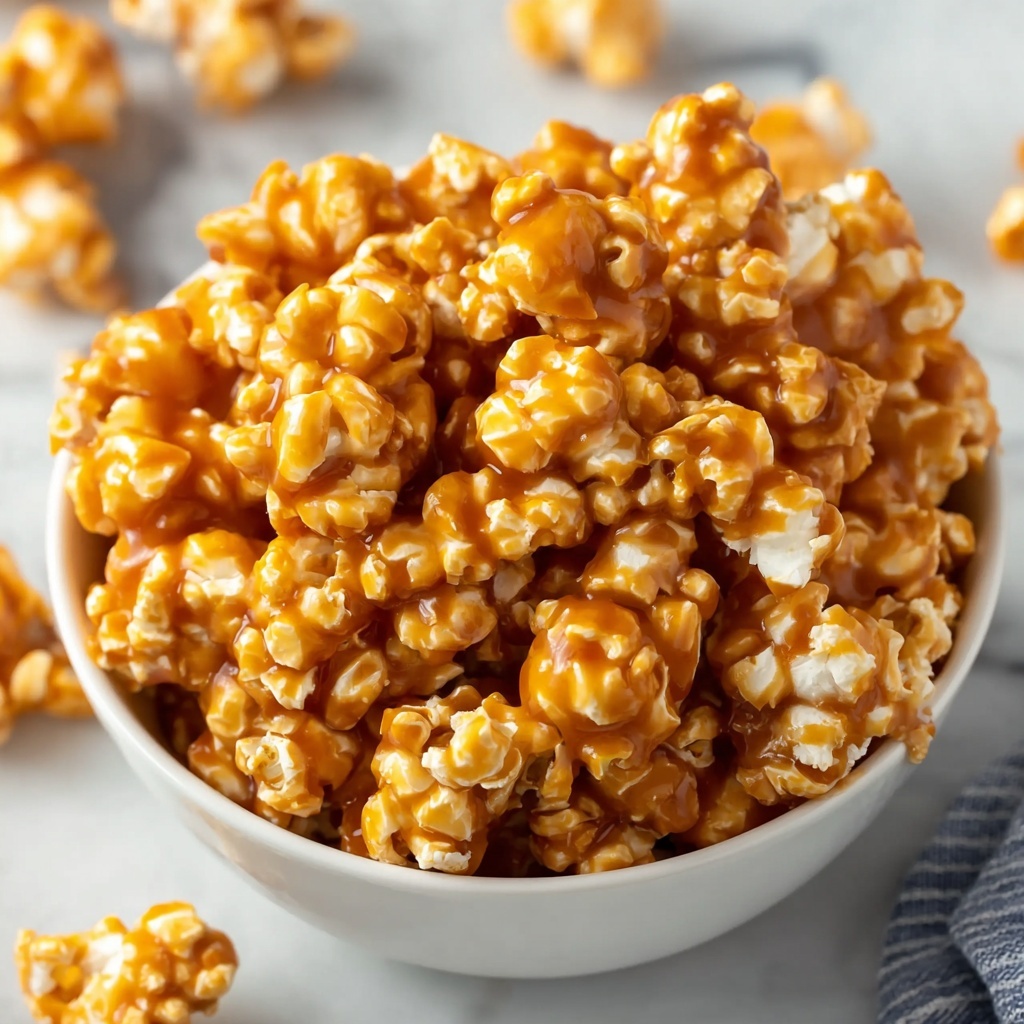 Buttery Sweet Baked Caramel Popcorn Recipe - Recipe Image