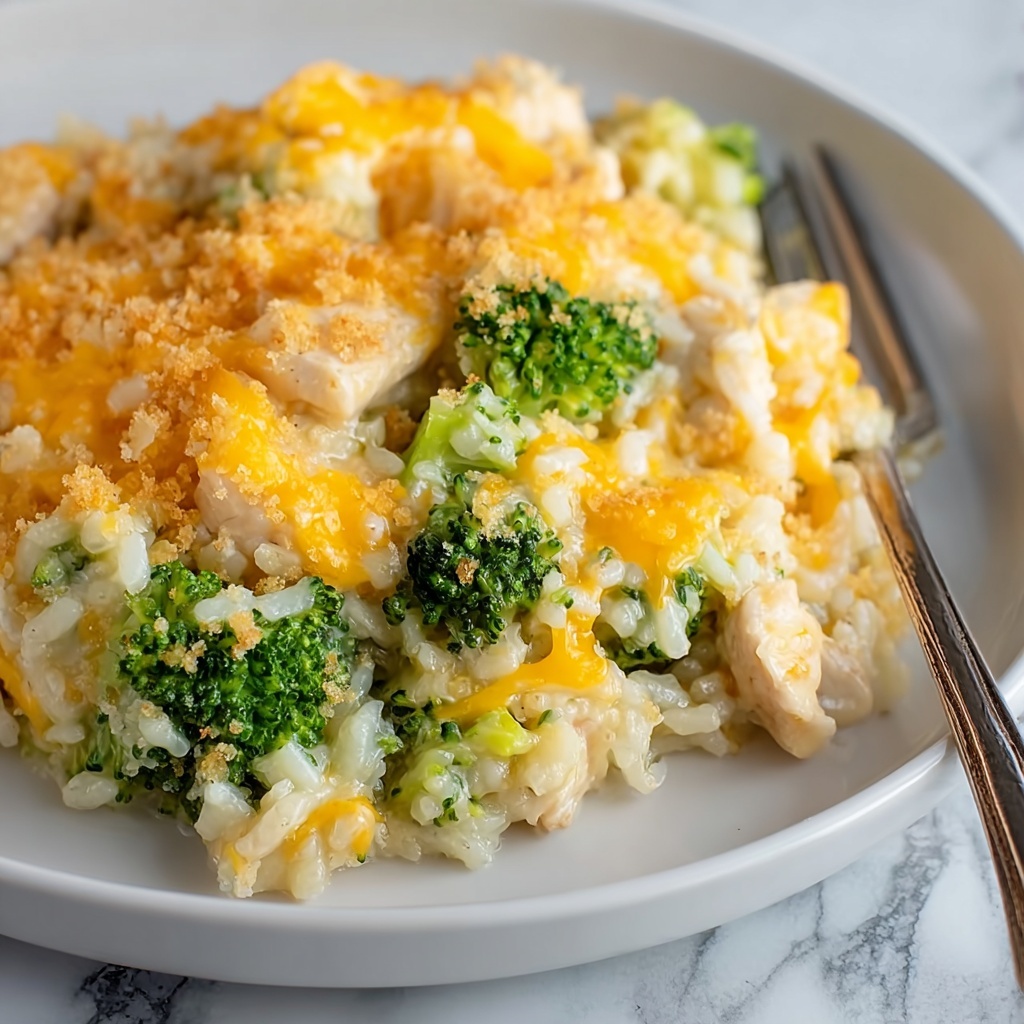 Broccoli Cheddar Chicken and Rice Casserole Recipe - Recipe Image